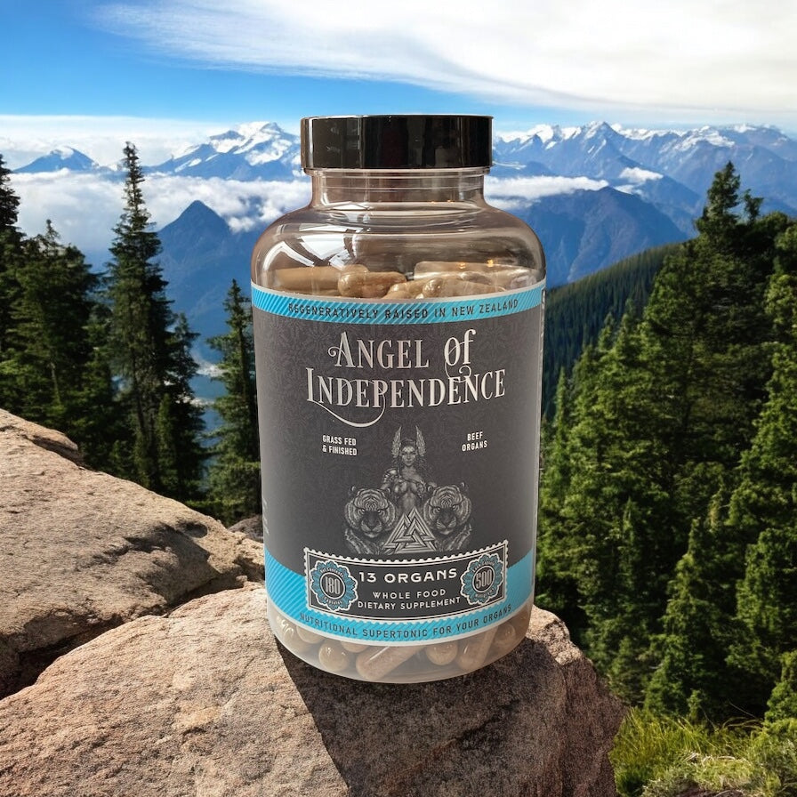 Angel of Independence - 13 ORGANS - New Zealand Grass Fed/Finished Beef Organ Supplement