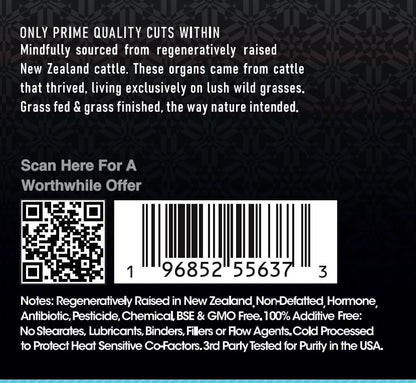 Angel of Independence - 13 ORGANS - New Zealand Grass Fed/Finished Beef Organ Supplement